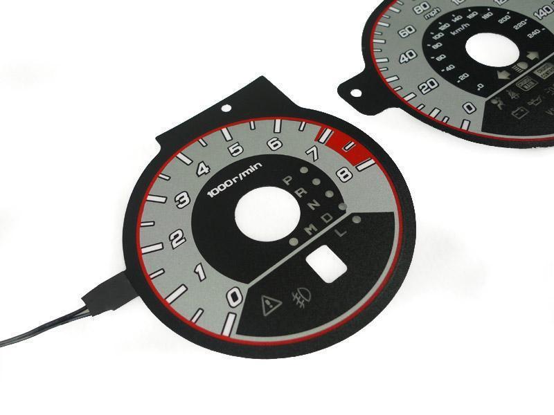 2004-2006 Acura TL Type-S Style RED / Blue Glow Gauge For Instrument Cluster - Made by Unique Style Racing