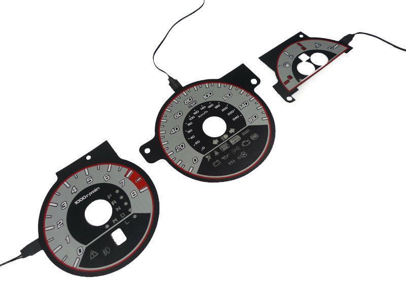 2004-2006 Acura TL Type-S Style RED / Blue Glow Gauge For Instrument Cluster - Made by Unique Style Racing