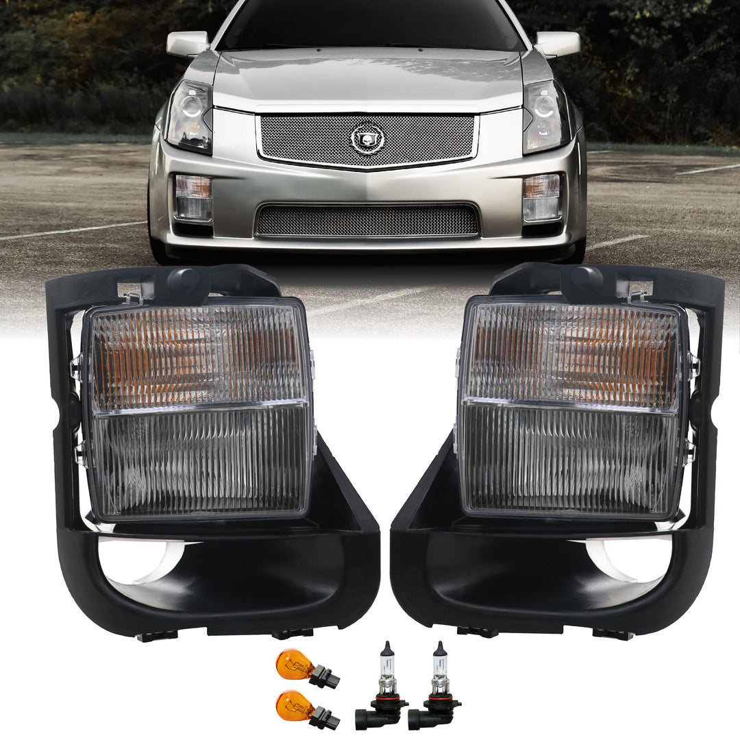 2003-2007 Cadillac CTS-V Clear Lens Fog Light + Signal Lights - Made by DEPO
