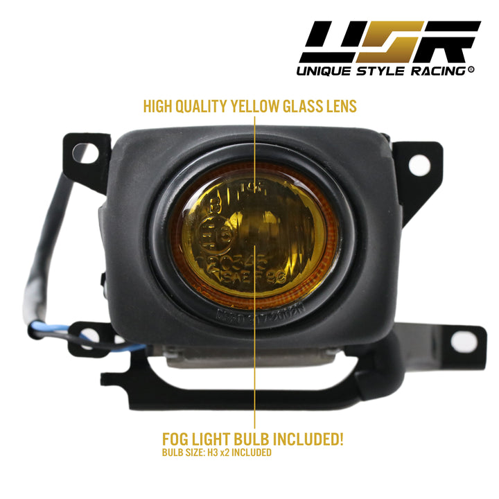 1994-1995 Honda Accord DEPO OE-Style Clear or Yellow Fog Light + Wire + Switch