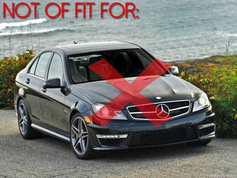 2008-2010 Mercedes C Class W204 With Sport Package & 08-11 AMG C63 DEPO Replacement Fog Light