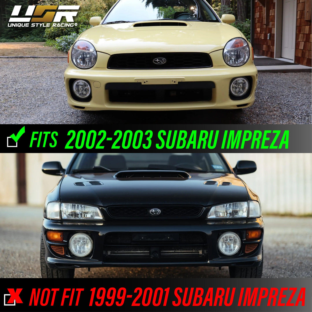 2002-2003 Subaru Impreza RS / WRX GDA GDB JDM Style Glass Fog Lights - Made by DEPO