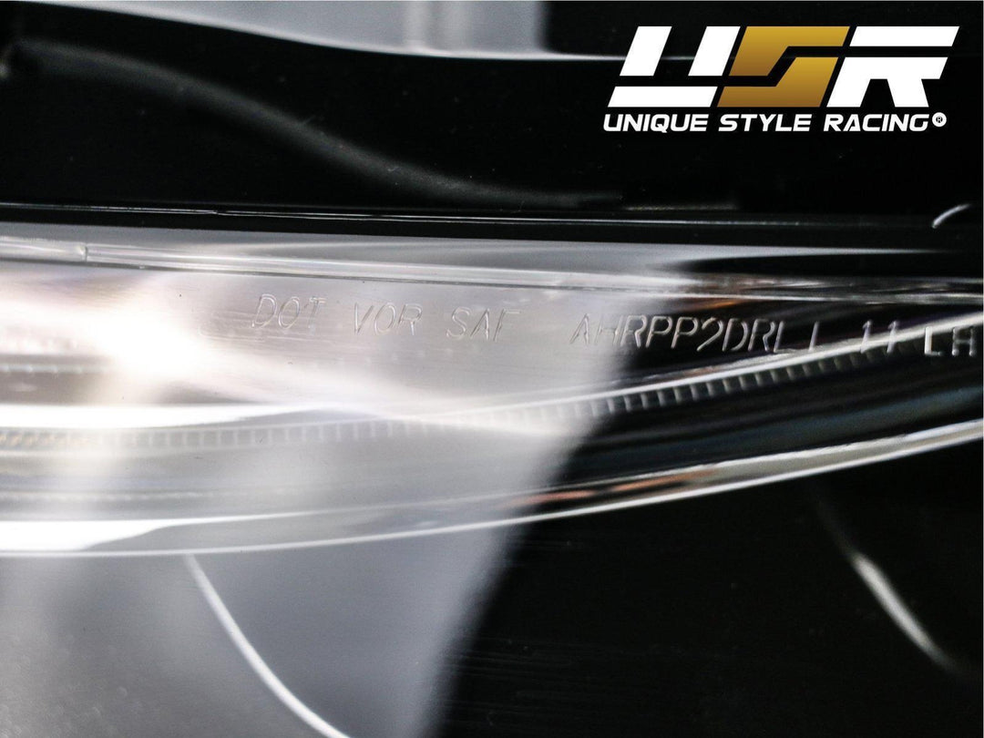 2013-2016 Audi A4 B8 Sedan / Wagon Black Housing LED DRL S4 Projector Style Headlights - Made by DEPO