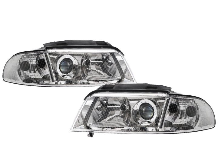 1999-2001 Audi A4 B5.5 / 2000-2002 S4 DEPO Xenon Model OEM Replacement D2S Projector Headlight With Clear Corner Lens