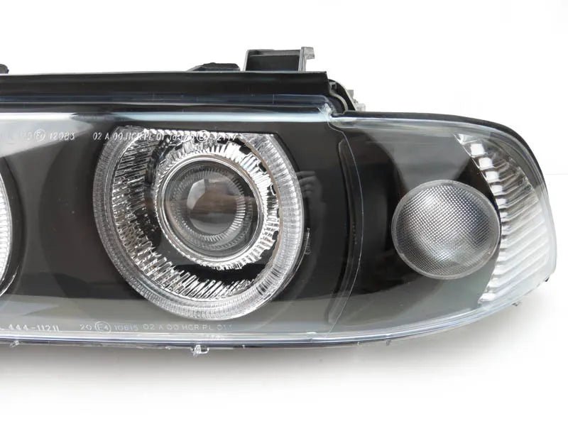 1997-2000 BMW E39 5 Series Angel Eye Halo Projector Headlight With Optional LED Ring For Factory Xenon Models