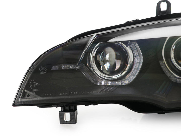 2007-2010 BMW X5 E70 Quad Projector LED DRL D1S Xenon Angel Eye Headlight with AFS - Made by USR