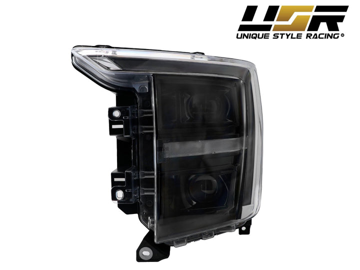 2021-2023 FORD F-150 Sequential Signal Black Headlight plus QUAD Projector with LED DRL (Halogen) - Made by DEPO
