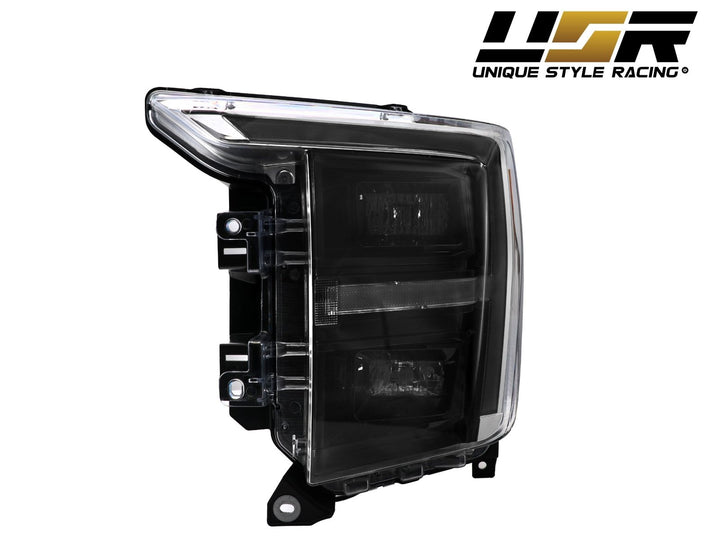 2021-2023 FORD F-150 Sequential Signal Black Headlight plus QUAD Projector FULL LED (Halogen) - Made by DEPO