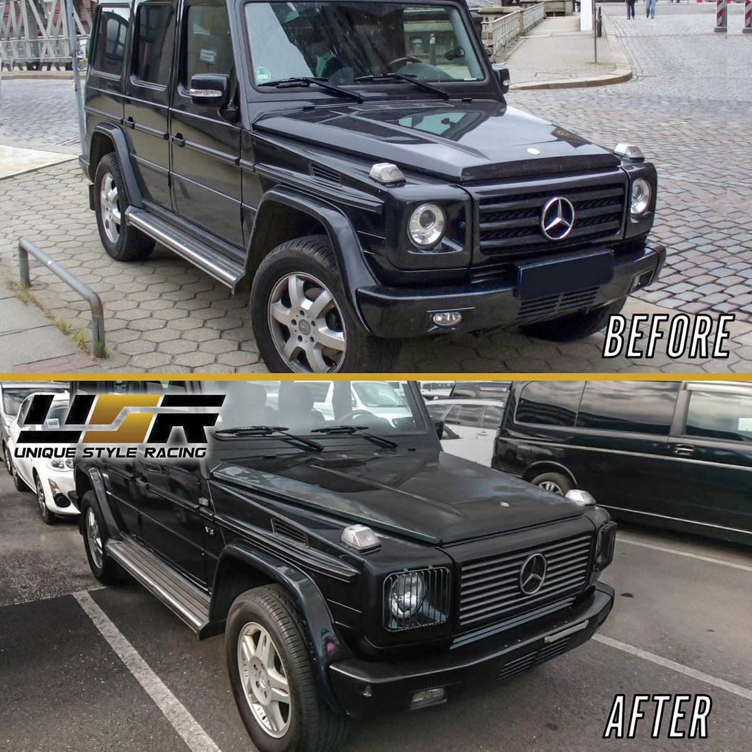 2002-2006 Mercedes Benz G Class Wagon W463 Safari Style Stone Guard Grills - Made by DEPO