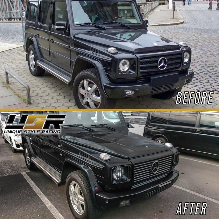2002-2006 Mercedes Benz G Class Wagon W463 Safari Style Stone Guard Grills - Made by DEPO