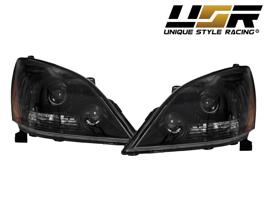 2003-2009 Lexus GX470 Gloss Black Housing Clear Lens Headlight - Made By DEPO