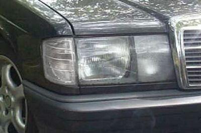 1984-1993 Mercedes Benz W201 190D / 190E EURO GLASS Lens Headlight with Fog Light with Optional Corner Light Made by DEPO