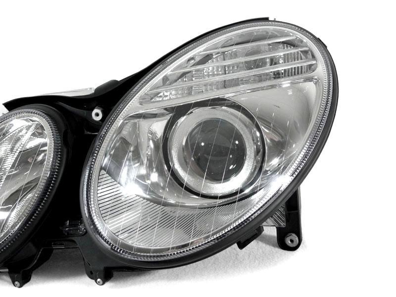 2003-2006 Mercedes Benz E Class W211 Facelift Style Projector Headlight for Stock Halogen Models Made by DEPO