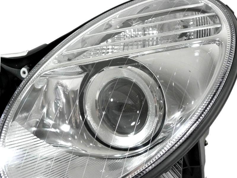2003-2006 Mercedes Benz E Class W211 Facelift Style Projector Headlight for Stock Halogen Models Made by DEPO