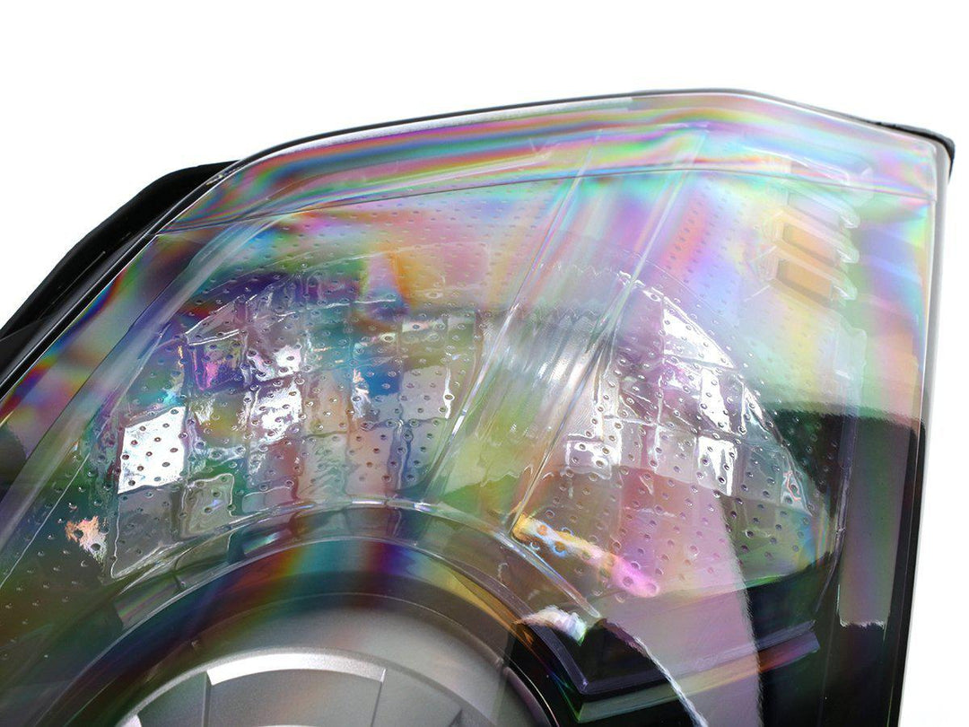 2003-2005 Nissan 350Z Z33 Facelift Style JDM Black D2S Bi-Xenon LED Projector Headlight + Smoke Rear Bumper Reverse / Turn Signal Lights COMBO - Made by DEPO