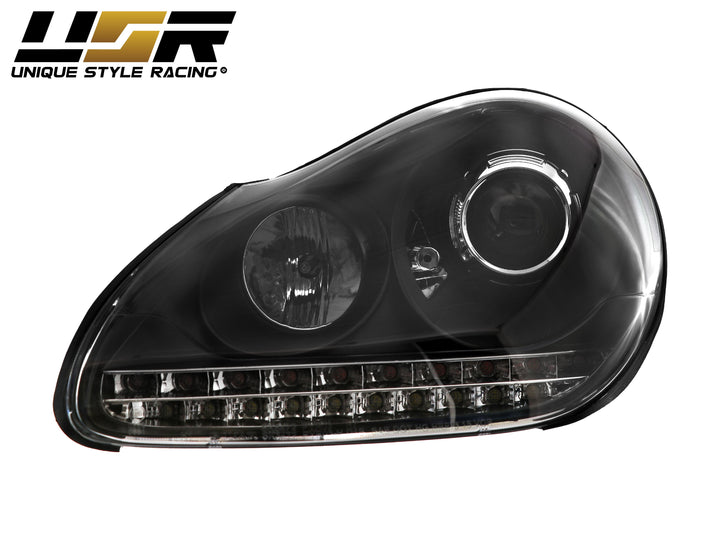 2003-2006 Porsche Cayenne 955 9PA Black Projector Headlights For Factory Xenon Models - Made by USR