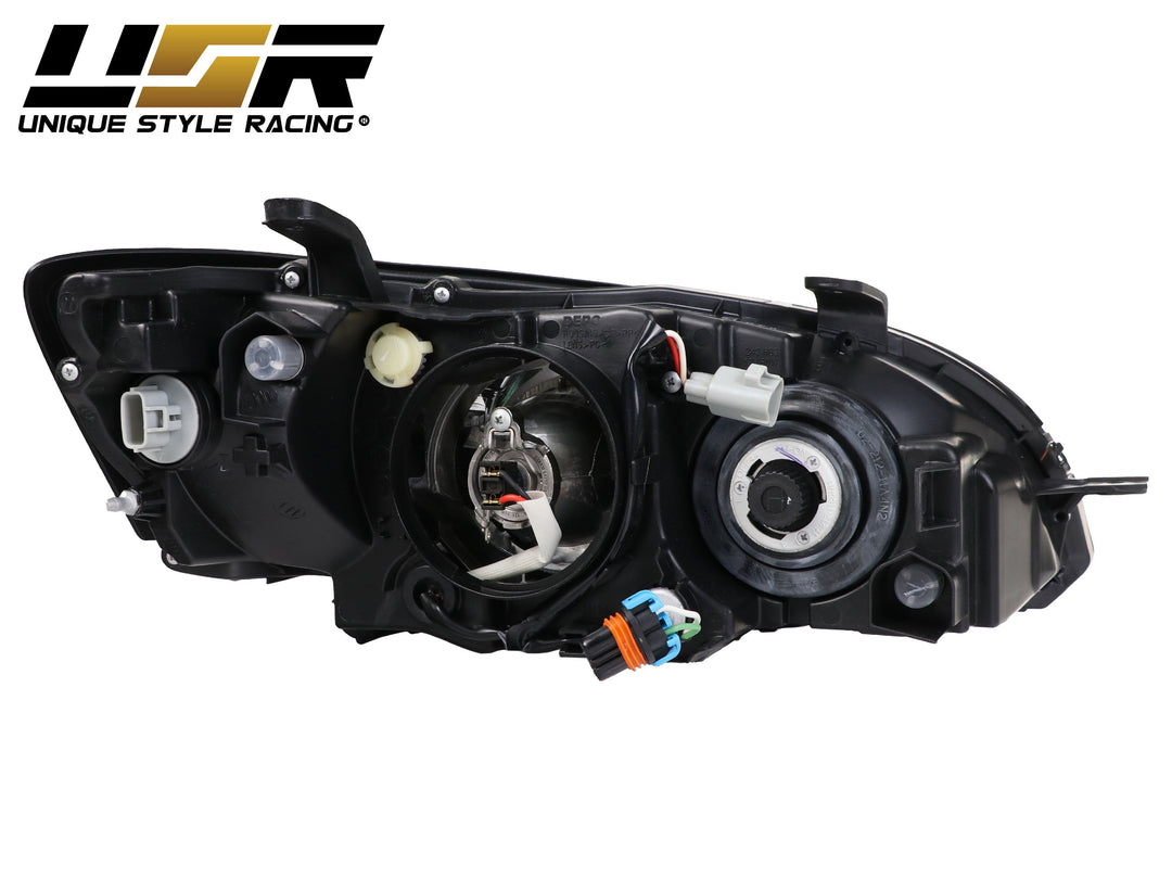 2005-2007 Subaru Legacy / Outback JDM Black/Clear Projector Headlights - Made by DEPO