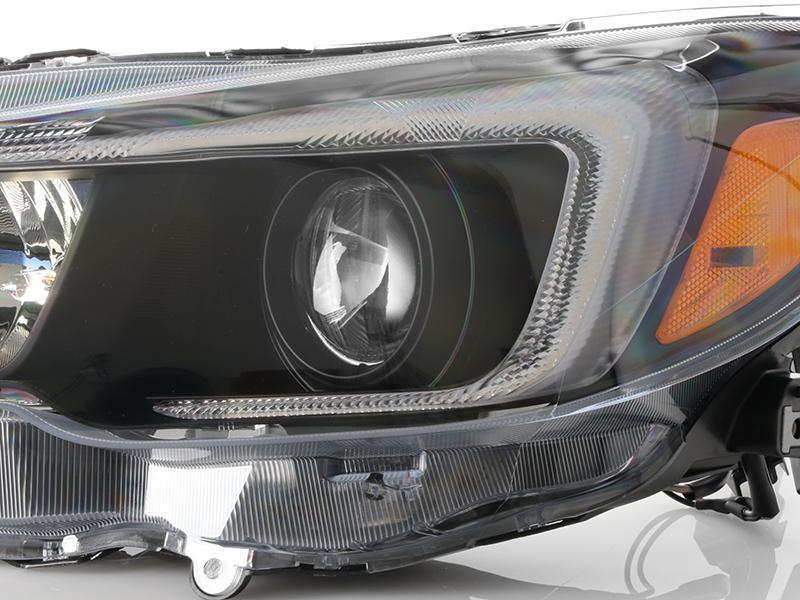2015-2020 Subaru WRX USR Edition SWITCHBACK 500 Lumen "C" WHITE/AMBER LED Black Housing Projector Headlight For Factory Halogen Models Made by DEPO