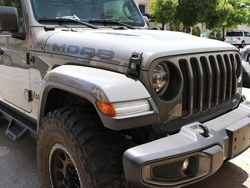 2018-2021 Jeep Wrangler JL / Gladiator JT PUNISHER Skull Metal Construct Hood Latch Locking Catch Buckle