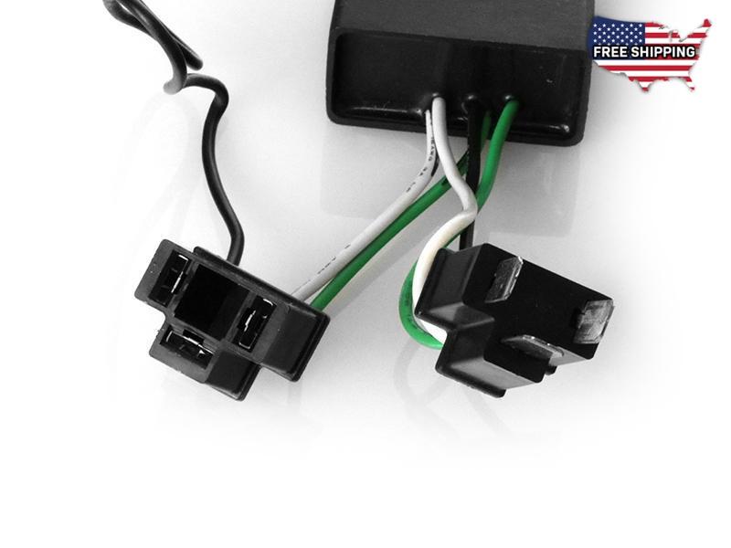 Plug & Play x2 H4 Type Polarity Correction Module Connector with Wiring for 7x6 H6054 HID or LED Headlight