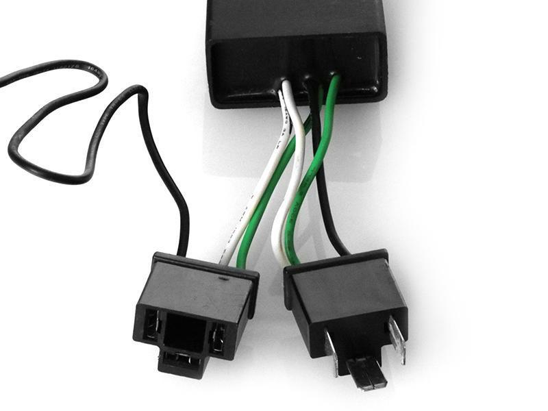 Plug & Play x2 H4 Type Polarity Correction Module Connector with Wiring for 7x6 H6054 HID or LED Headlight