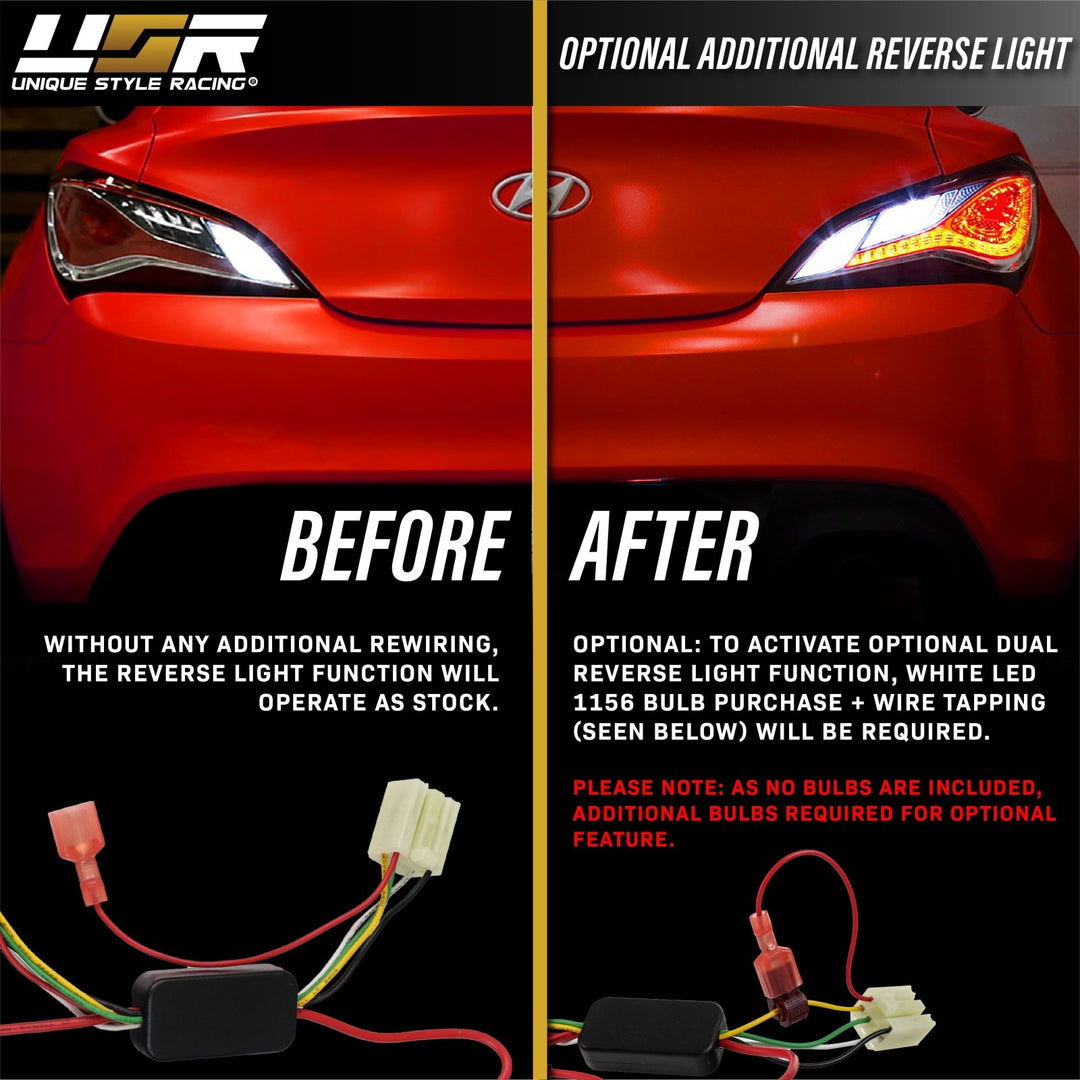 2013-2016 Genesis Coupe 2 Door Turn OE Tail Light LED to Turn Signal Module - Made by Unique Style Racing