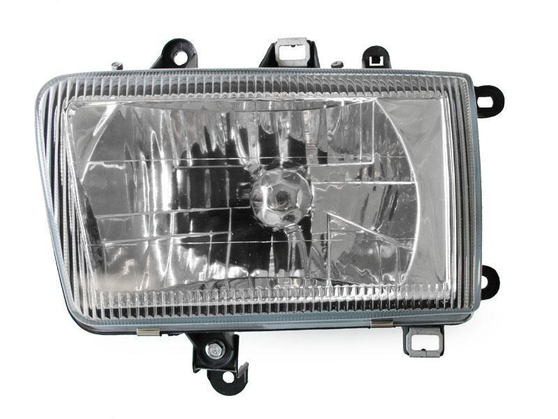 1992-1995 Toyota 4Runner Euro Style Crystal Chrome Headlights + Clear Corner Lights W/ H4 to 9004 Plug and Play Wiring Adapters - Made by DEPO
