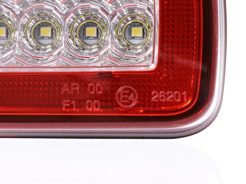2002-2018 Mercedes W463 G Class Wagon USA Red/Clear or Smoke LED Light Bar Rear Bumper Reverse + Fog Lamp - Made by USR