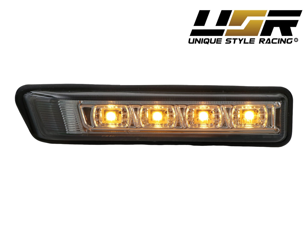 1997-1999 BMW 3 Series E36 / 2000-2006 BMW E53 X5 Clear or Smoke Lens Amber LED Fender Side Marker Light - Made by DEPO