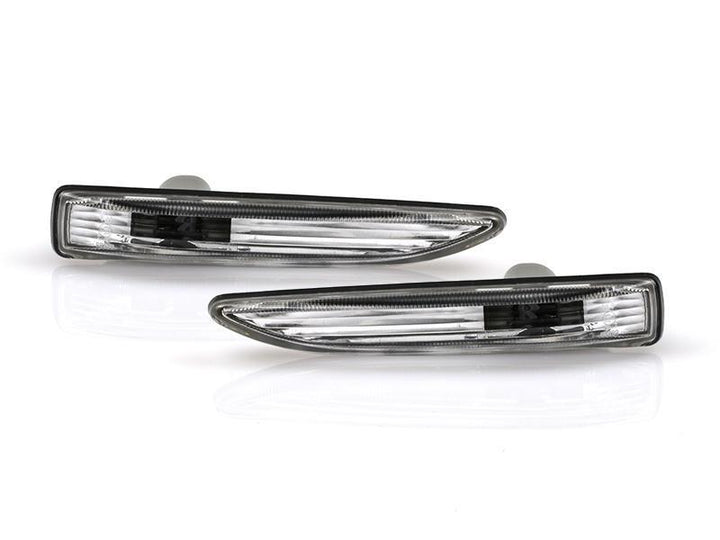 2002-2008 BMW E65 / E66 7 Series Euro Style All Clear Fender Side Marker Lights Made by DEPO