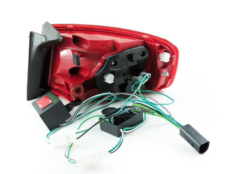 2009-2012 Audi A4 / S4 B8 4 Door Sedan RS4 OEM Style Rear 4 Pieces Red/Clear or Red/Smoke LED Tail Light Made by DEPO