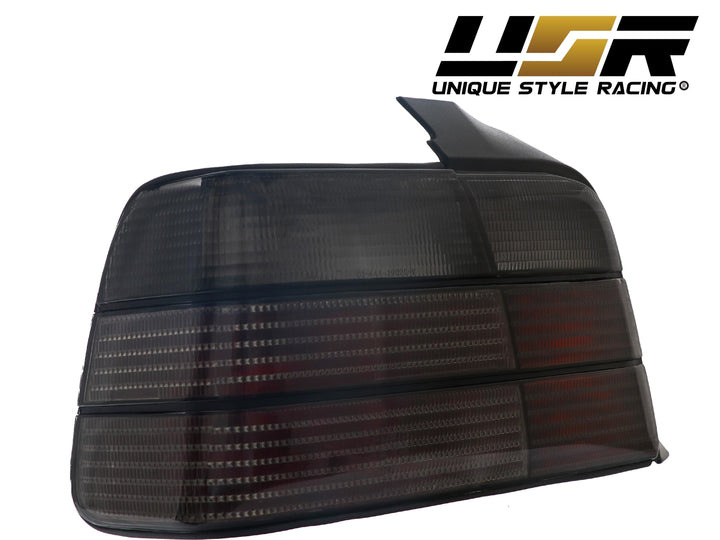 1992-1998 BMW E36 3 Series 4D Sedan Euro OEM Style Red/Clear or Red/Smoke or Full Smoke Rear Tail Light Made by DEPO