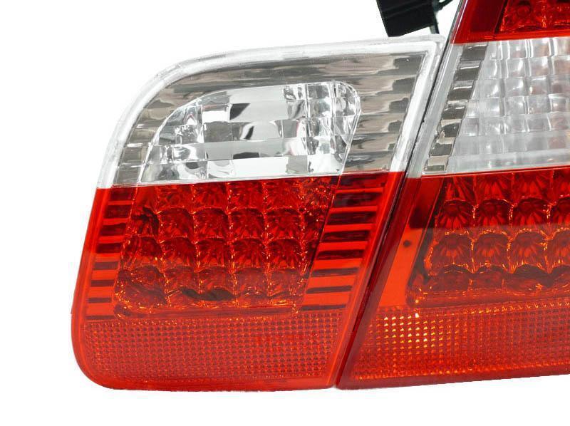 2002-2005 BMW 3 Series E46 4D Sedan 4 Piece LED Euro Red/Clear or Red/Smoke Tail Light - Made by DEPO