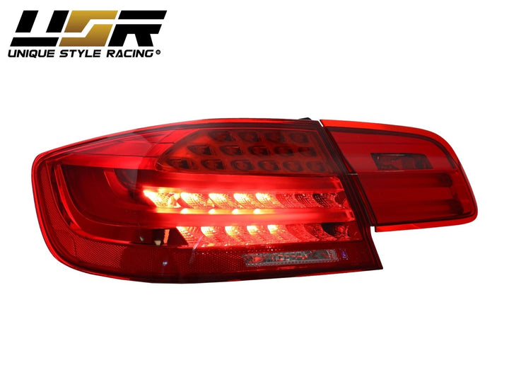 2007-2010 BMW 3 Series E92 2D Coupe Euro OEM LCI Styl 4 Pieces LED Rear Tail Light with Amber LED Turn Signal Made by DEPO