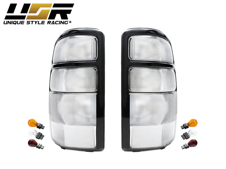 2000-2006 GMC Yukon / XL Denali / 2000-2006 Chevrolet Suburban / Tahoe All Clear Euro Style Tail Lights - Made by DPEO