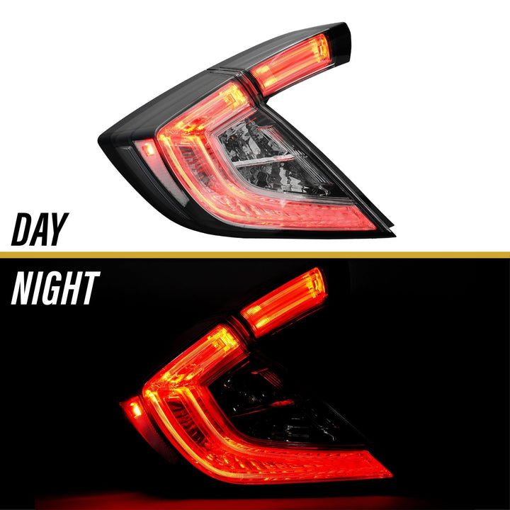 2017-2021 Civic FK Hatchback 10th Gen JDM All Clear 4PCS Tail Light - Made by DEPO