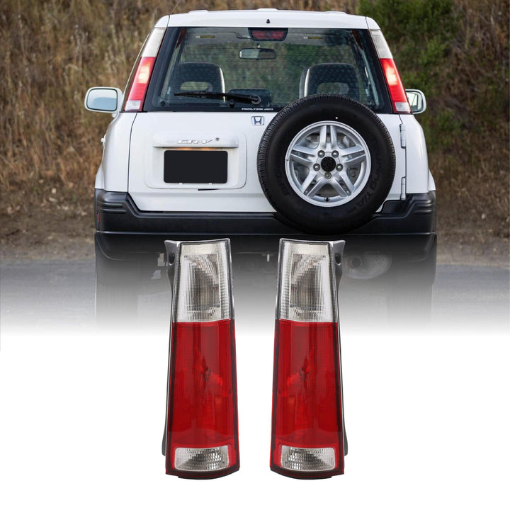 1997-2001 Honda CR-V Rear JDM Style Red/Clear or Red/Smoke Tail Light Made by DEPO
