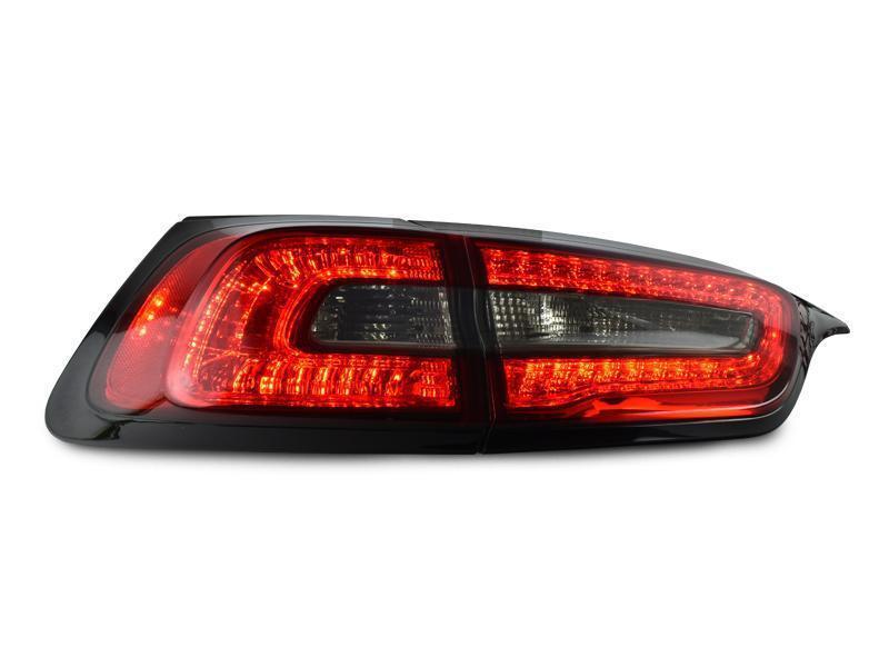 2014-2017 Jeep Cherokee KL Red/Smoke Lens Rear 4 Pieces Inner + Outer LED Tail Lights Made by DEPO