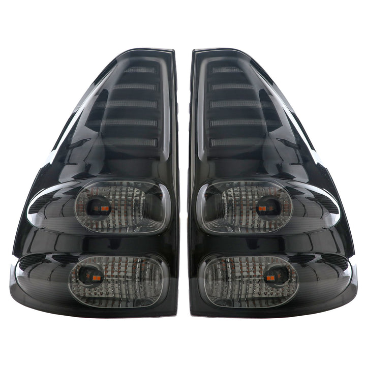 2003-2009 Lexus GX470 JDM Style Matte Black Housing with Light Smoke Lens LED Tail Lights - Made By USR