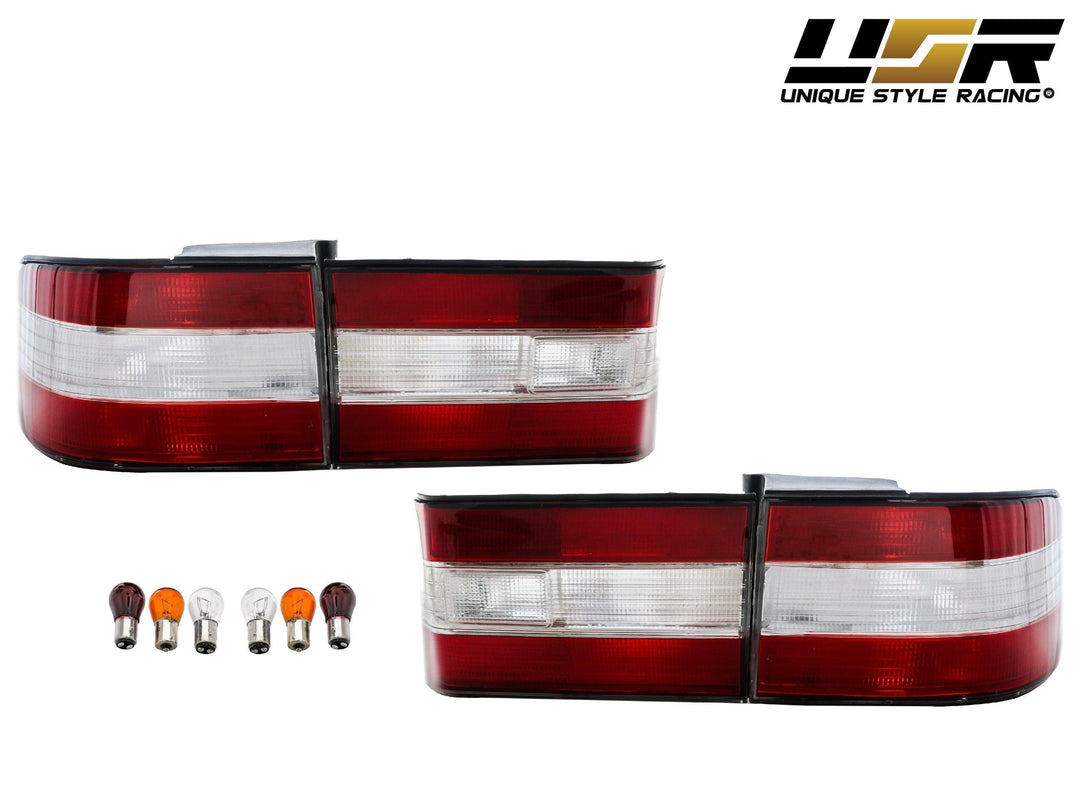 1990-1994 Lexus LS400 JDM Style Red/ Clear Rear Red 4 Piece Tail Light - Made by DEPO
