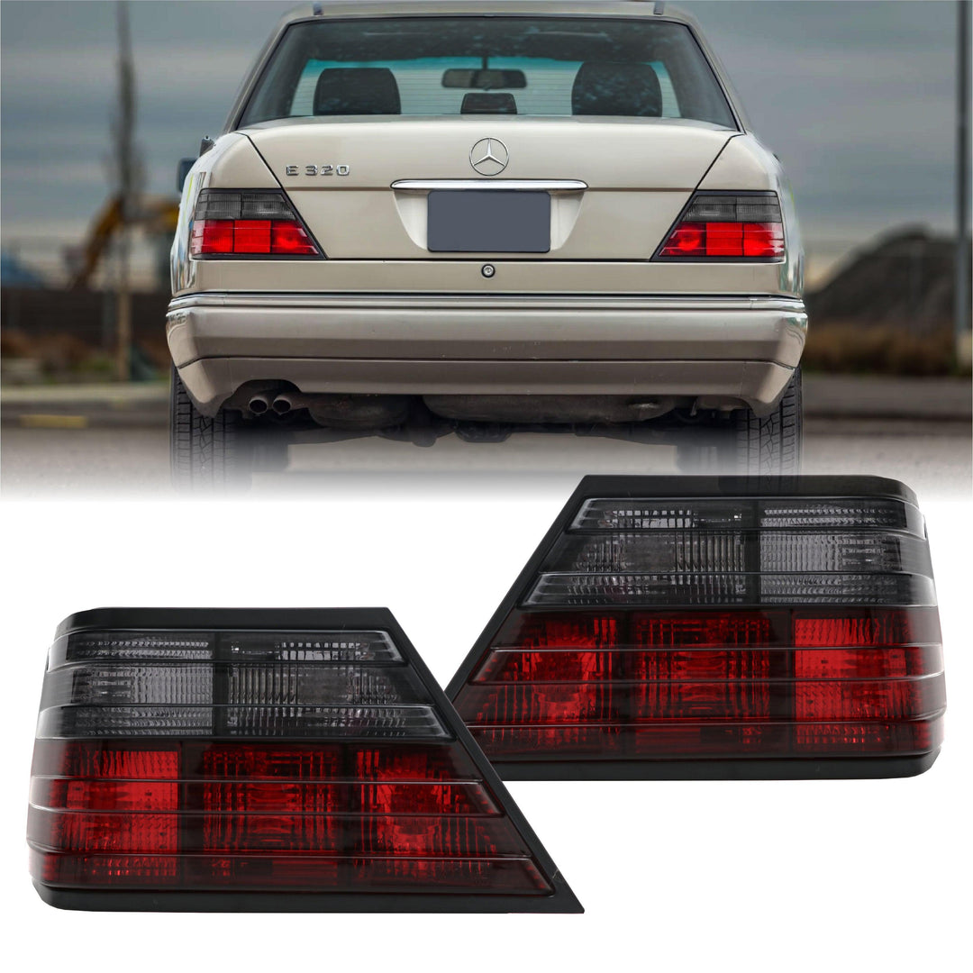 1986-1995 Mercedes E Class W124 4D Sedan / 2D Coupe Euro Red/Smoke Tail Light - Made by DEPO