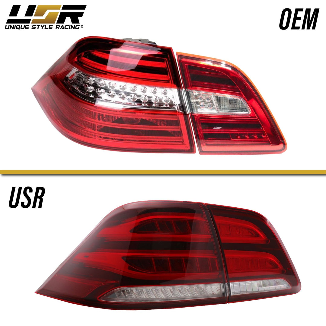 2012-2015 Mercedes ML Class W166 OEM GLE Style Rear 4 Piece LED Tail Light Set Made by DEPO