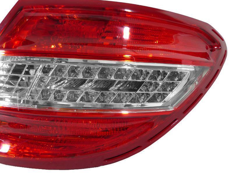 2008-2011 Mercedes C Class W204 4D Sedan OEM AMG C63 Style Red/Clear or Red/Smoke LED Tail Light - Made by DEPO