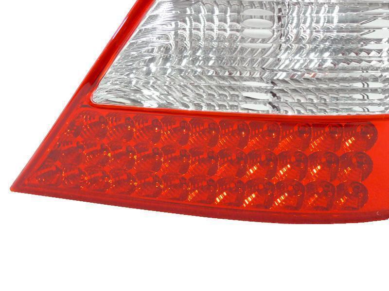 2003-2009 Mercedes CLK Class W209 OEM Facelift Style Red/Clear or Red/Smoke or All Smoked LED Rear Tail Light - Made by DEPO