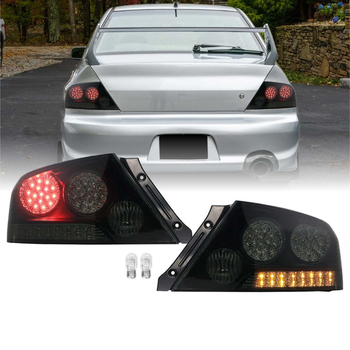 2003-2006 Mitsubishi Lancer Evolution EVO 8/9 Smoke OR Red/Amber OR Black/Clear LED Tail Light