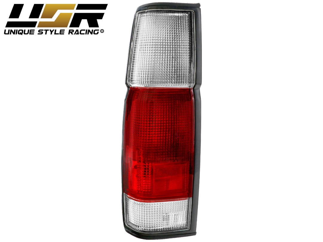 1986-1997 Nissan Hardbody Pickup Truck Red / Clear Tail Lights - Made by DEPO