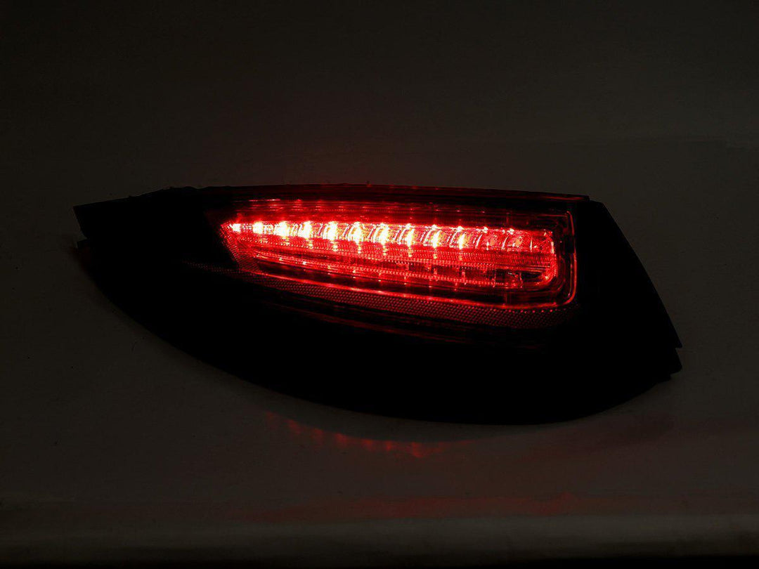 2009-2012 Porsche 911 Carrera 997.2 Chassis 991 Style Red/Clear LED Light Bar Rear Tail Light Set Made by DEPO