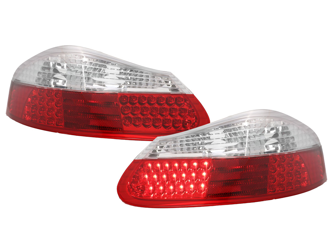 1997-2004 Porsche Boxster 986 Chassis Roadster Red/ Clear or Red/Smoke LED Rear Tail Light Made by DEPO