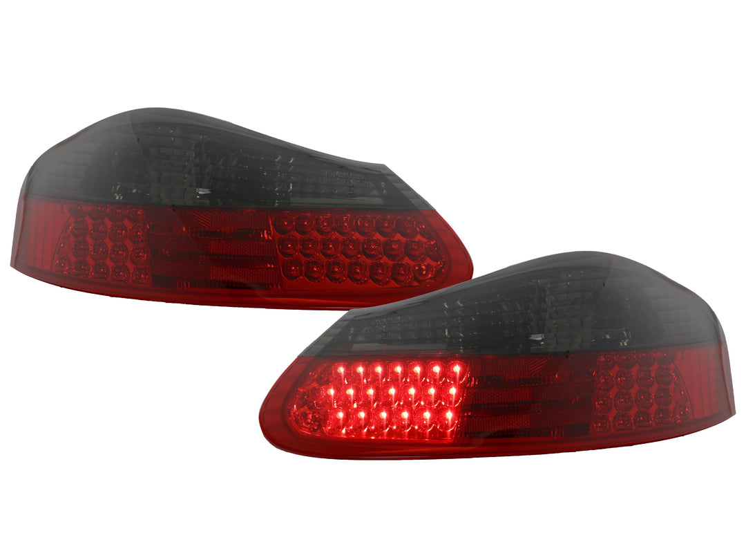1997-2004 Porsche Boxster 986 Chassis Roadster Red/ Clear or Red/Smoke LED Rear Tail Light Made by DEPO