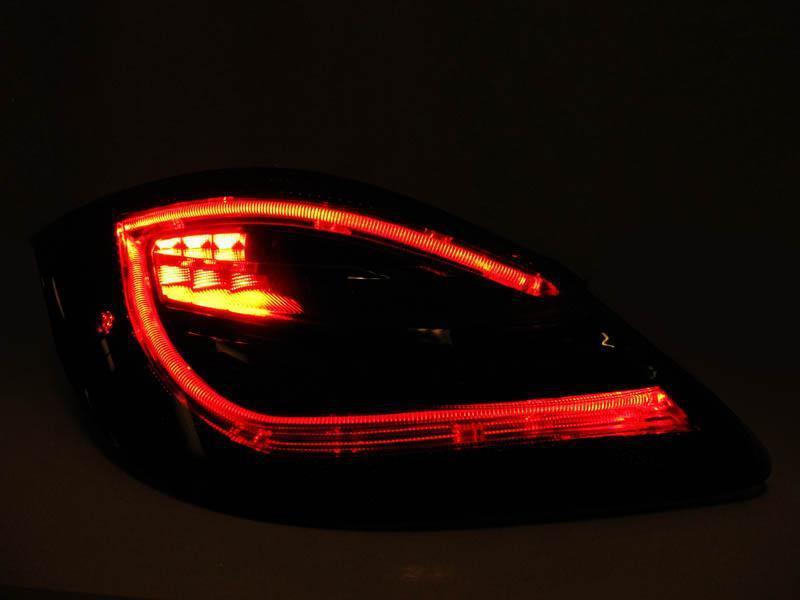 2009-2012 Porsche Boxster Cayman 987 Chassis Red/Clear or Red/Smoke Lens LED Light Bar Tail Lights